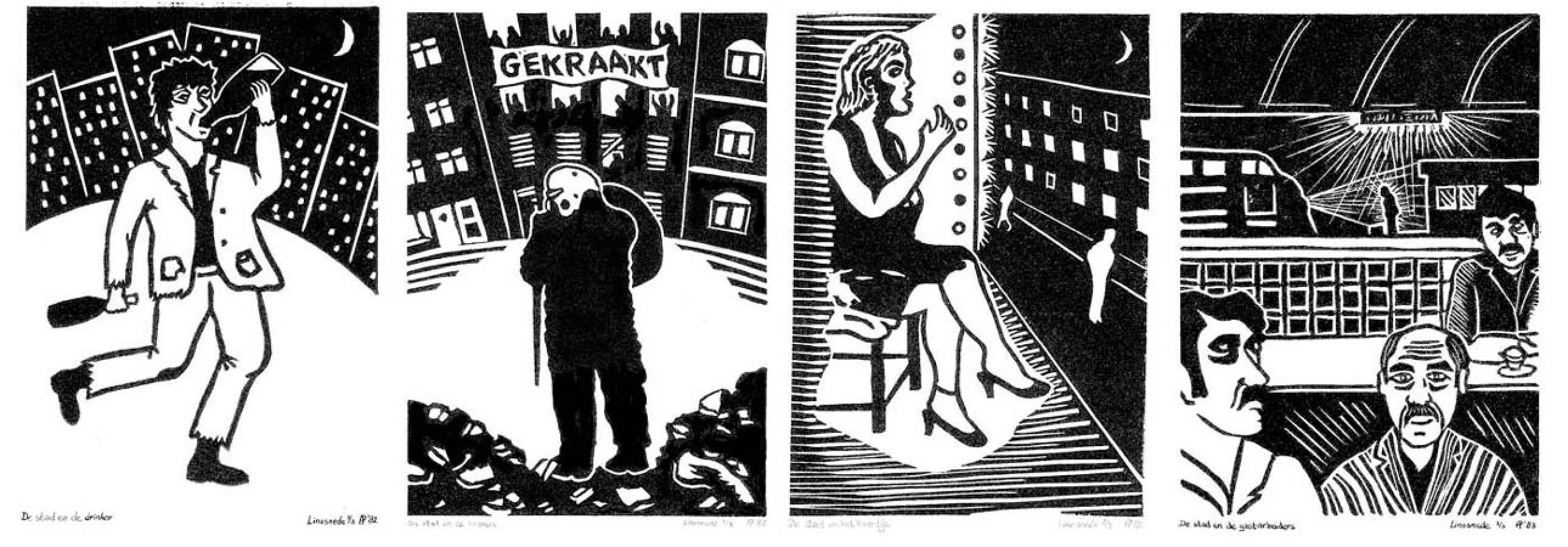 Vroege Werken Linosneden 1982-1994